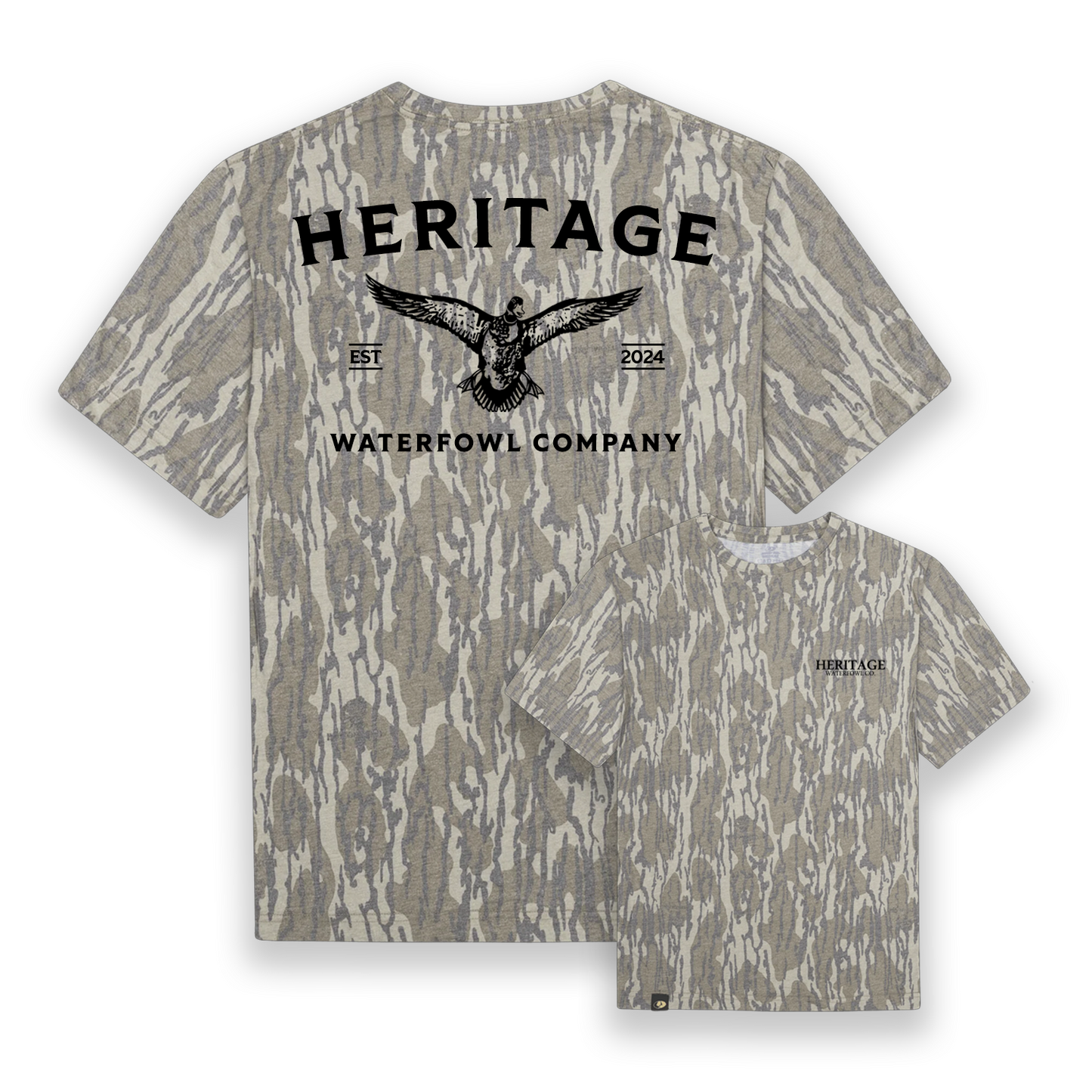 Mossy Oak Washed Bottomland Mallard Tee