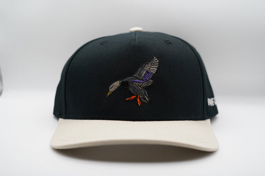 Embroidered Black Duck Hat