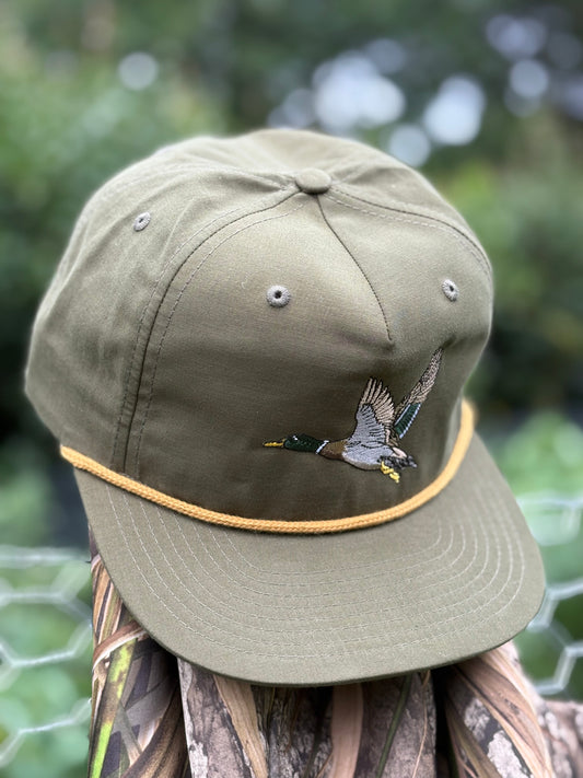 Embroidered Mallard Rope Snapback